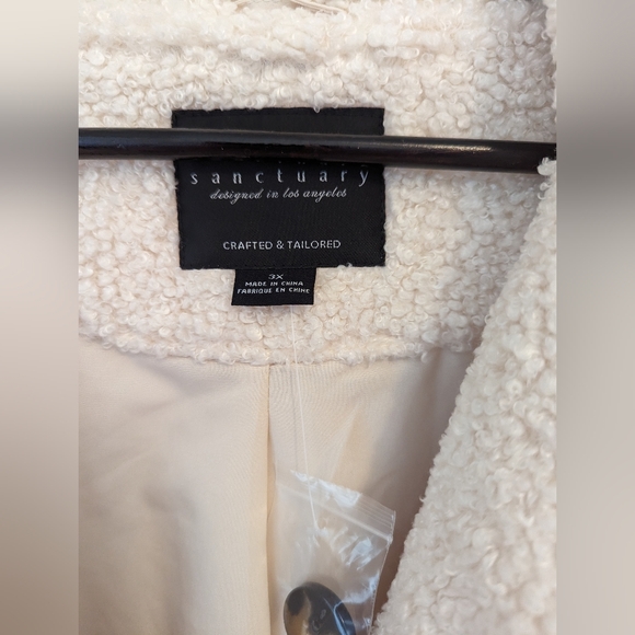 Teddy Bear fleece Swing Coat 3x - Picture 4 of 4